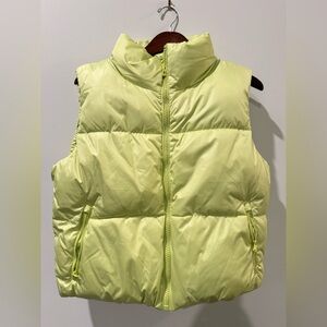 Old Navy Bright Yellow Recycled Vest Size S
